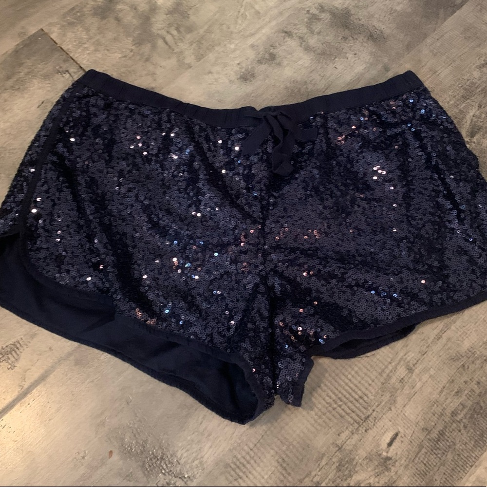 Victoria Secret Sequin Tap drawstring shorts